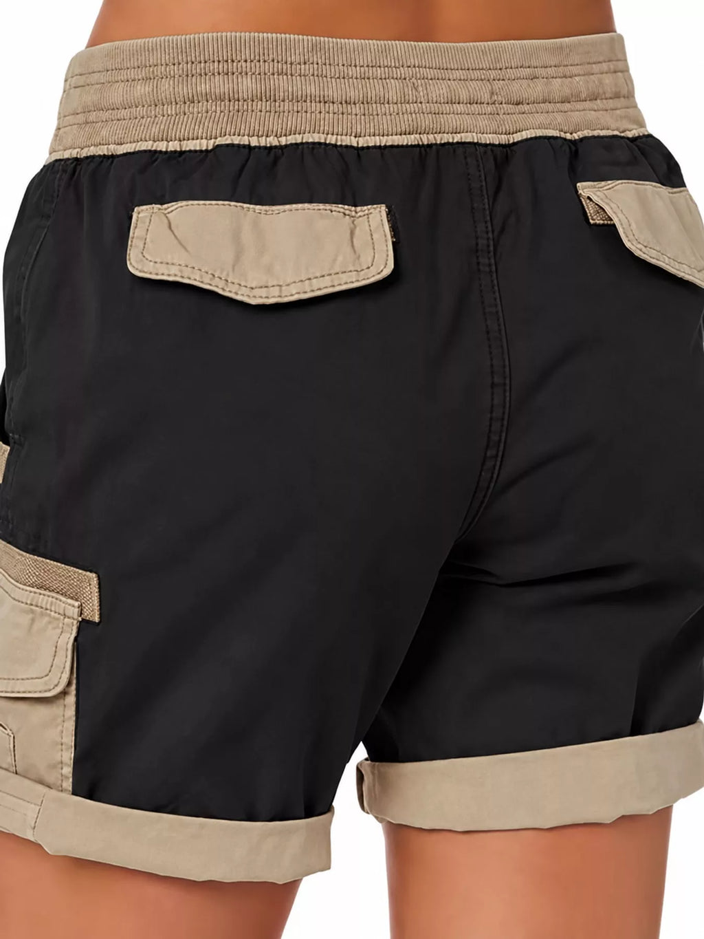 Full Size Drawstring Cargo Shorts Plus Size