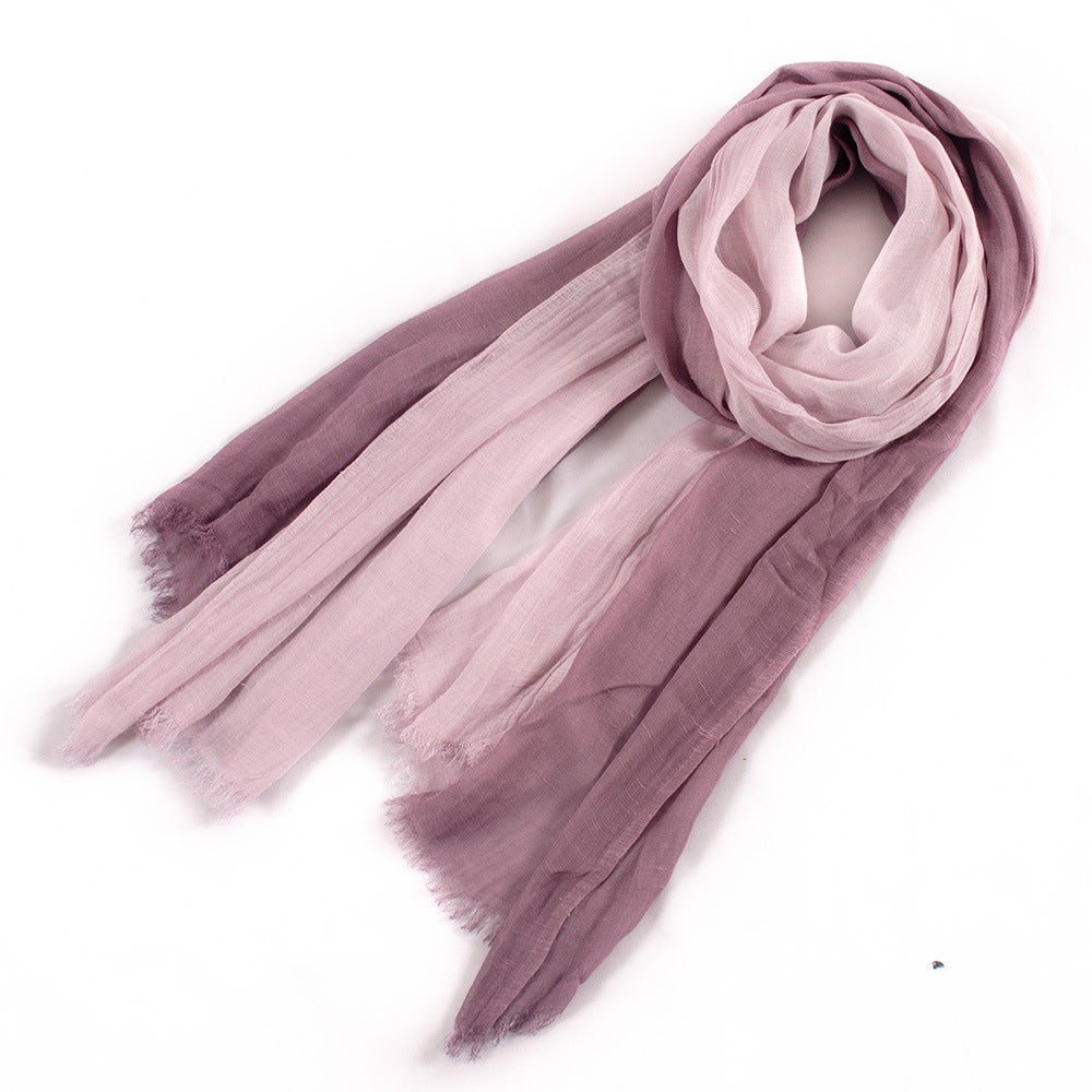 Large Soft Scarf Warm Cotton Tassel