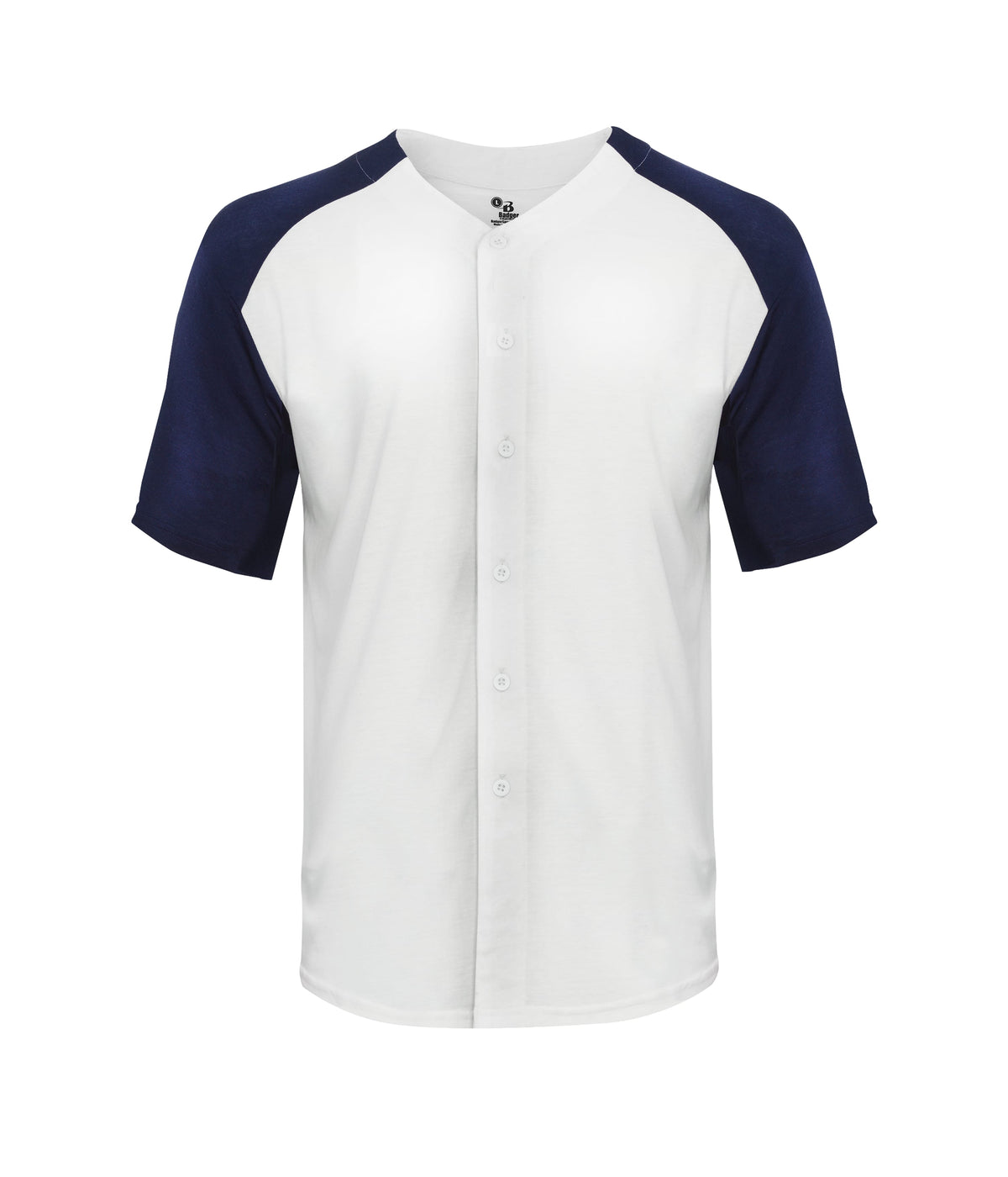 TRI-BLEND FULL BUTTON T-SHIRT - MOISTURE-WICKING PERFORMANCE