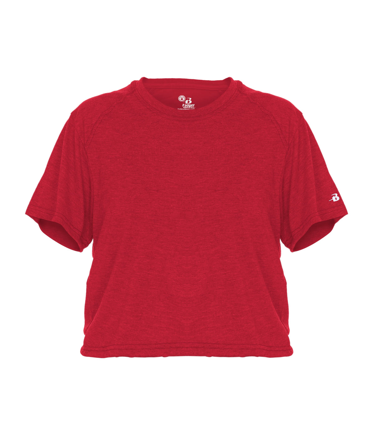 WOMEN'S TRI-BLEND CROP T-SHIRT - MOISTURE-WICKING PERFORMANCE