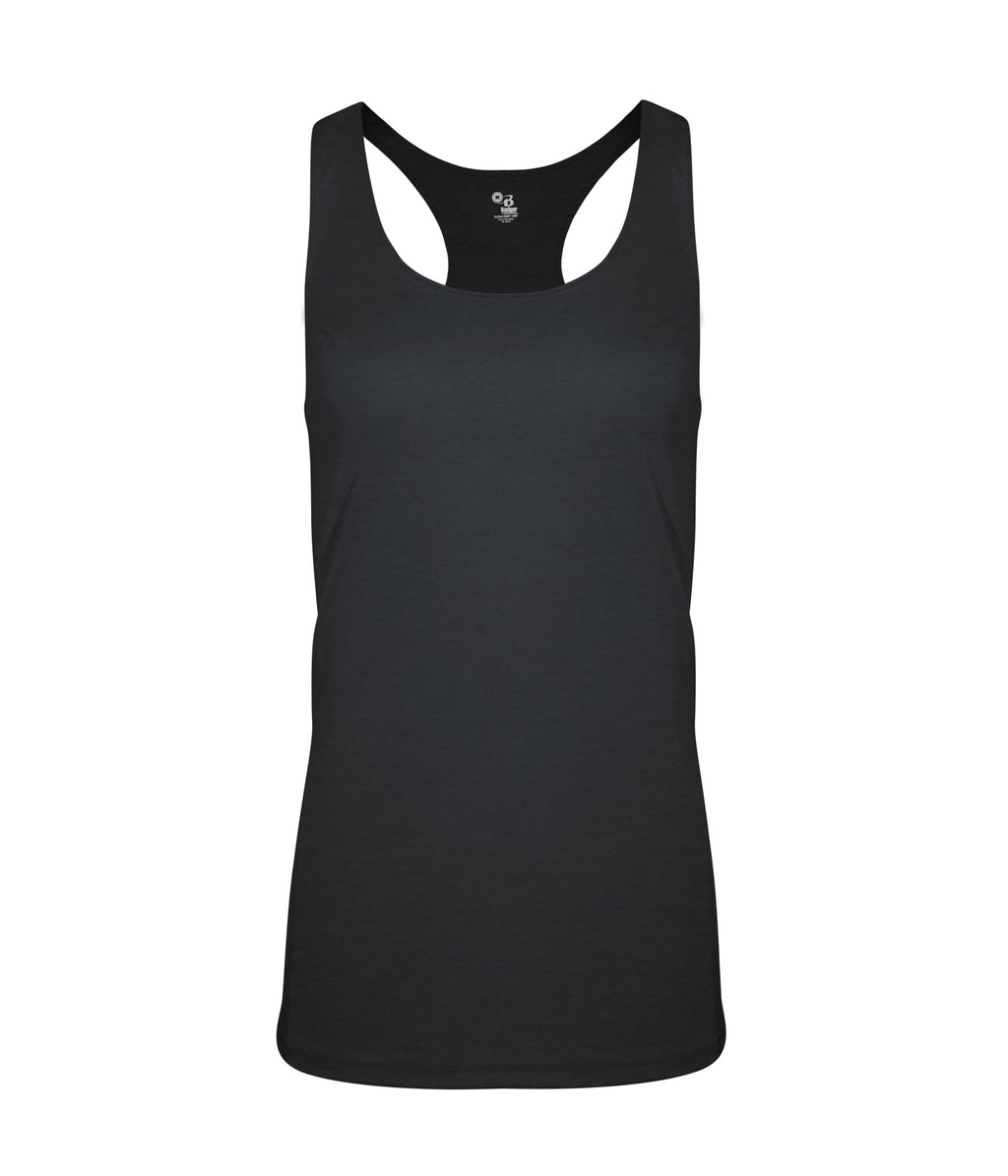 WOMEN'S TRI-BLEND RACERBACK TANK - MOISTURE-WICKING PERFORMANCE