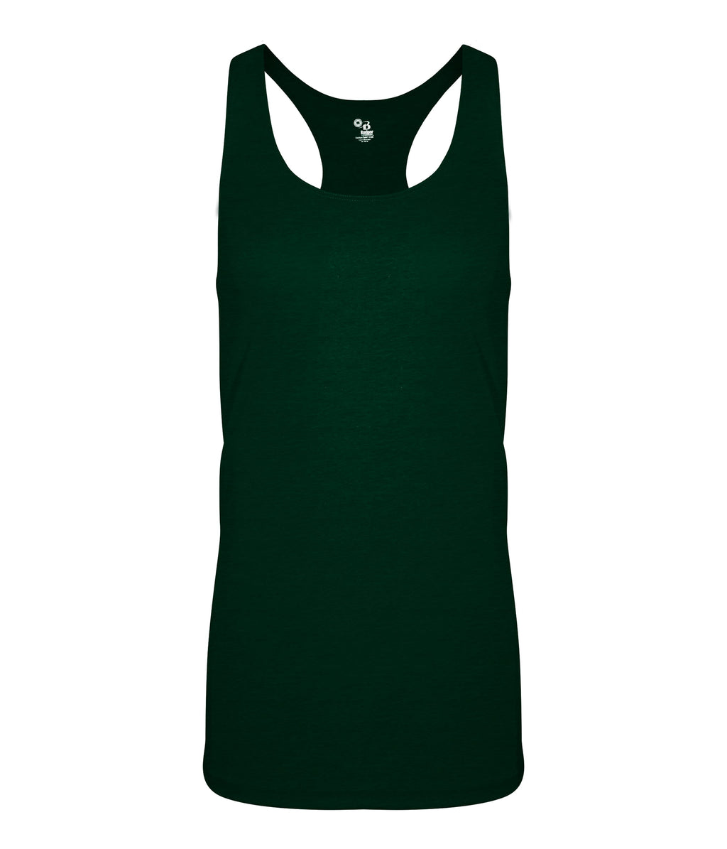 WOMEN'S TRI-BLEND RACERBACK TANK - MOISTURE-WICKING PERFORMANCE