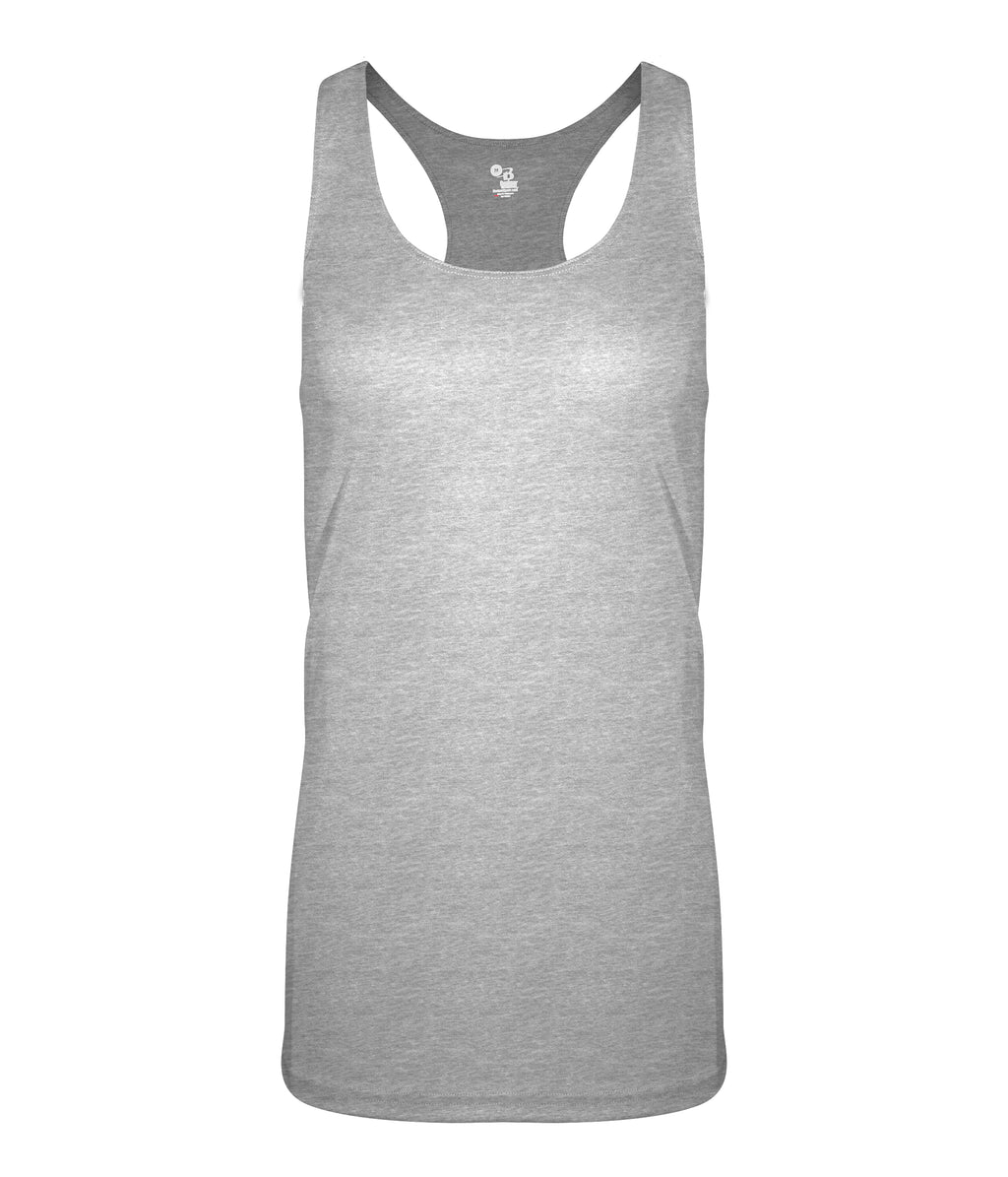 WOMEN'S TRI-BLEND RACERBACK TANK - MOISTURE-WICKING PERFORMANCE