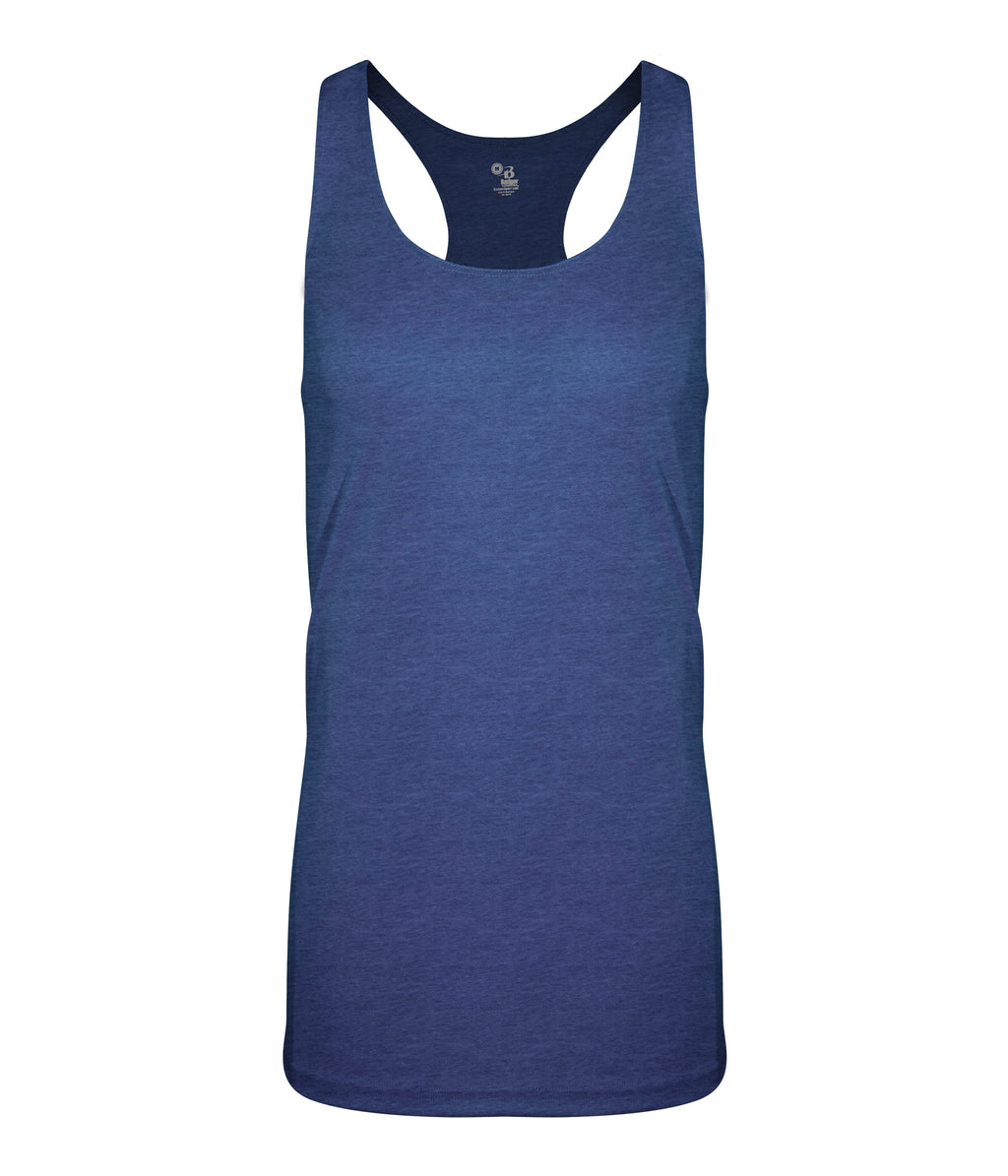 WOMEN'S TRI-BLEND RACERBACK TANK - MOISTURE-WICKING PERFORMANCE