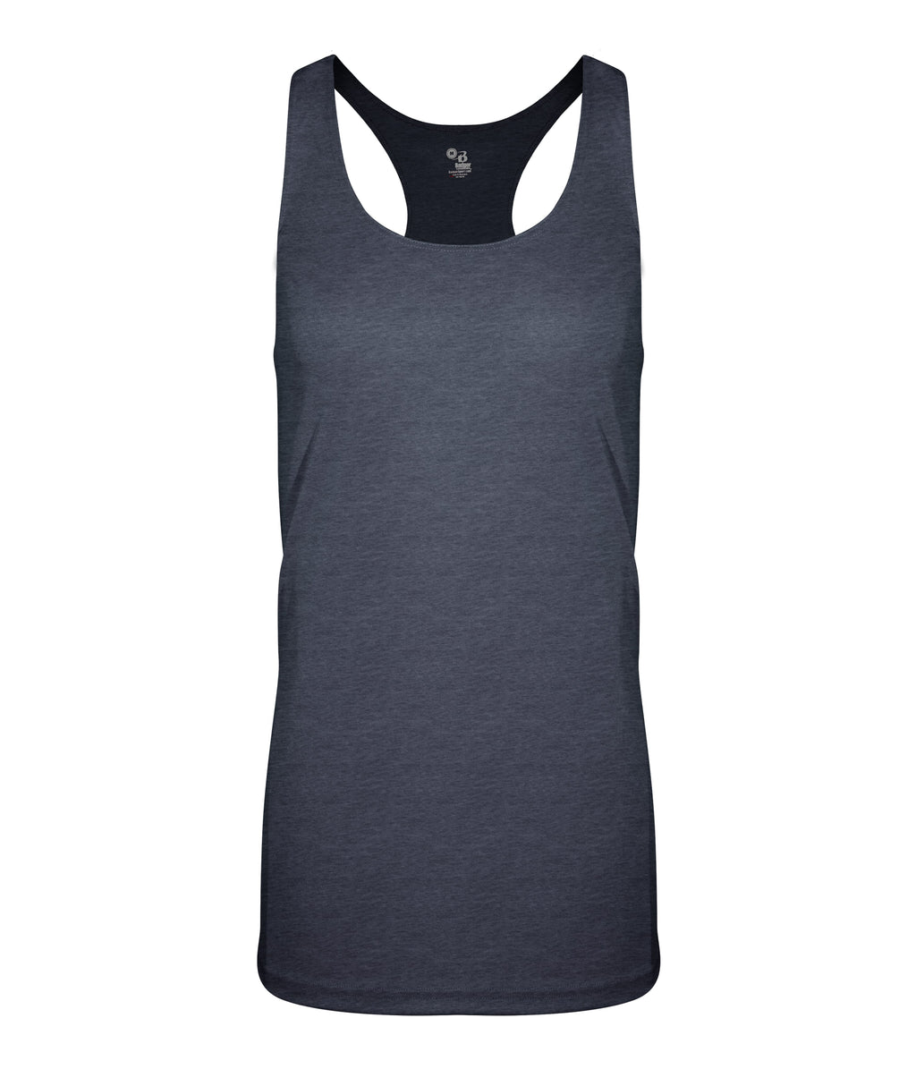 WOMEN'S TRI-BLEND RACERBACK TANK - MOISTURE-WICKING PERFORMANCE