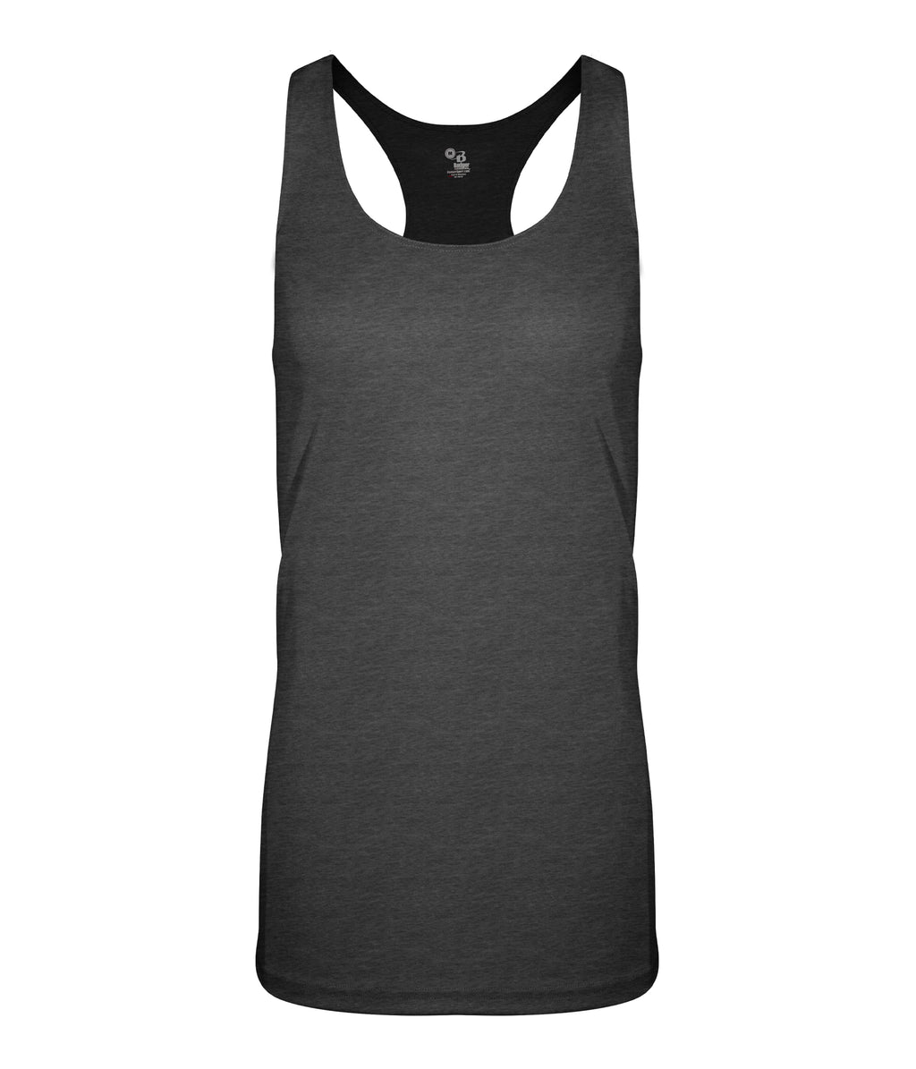 WOMEN'S TRI-BLEND RACERBACK TANK - MOISTURE-WICKING PERFORMANCE