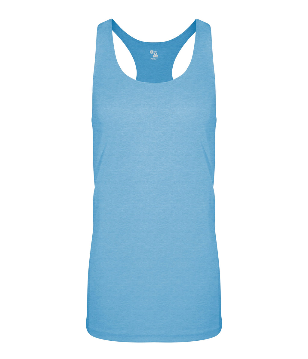 WOMEN'S TRI-BLEND RACERBACK TANK - MOISTURE-WICKING PERFORMANCE