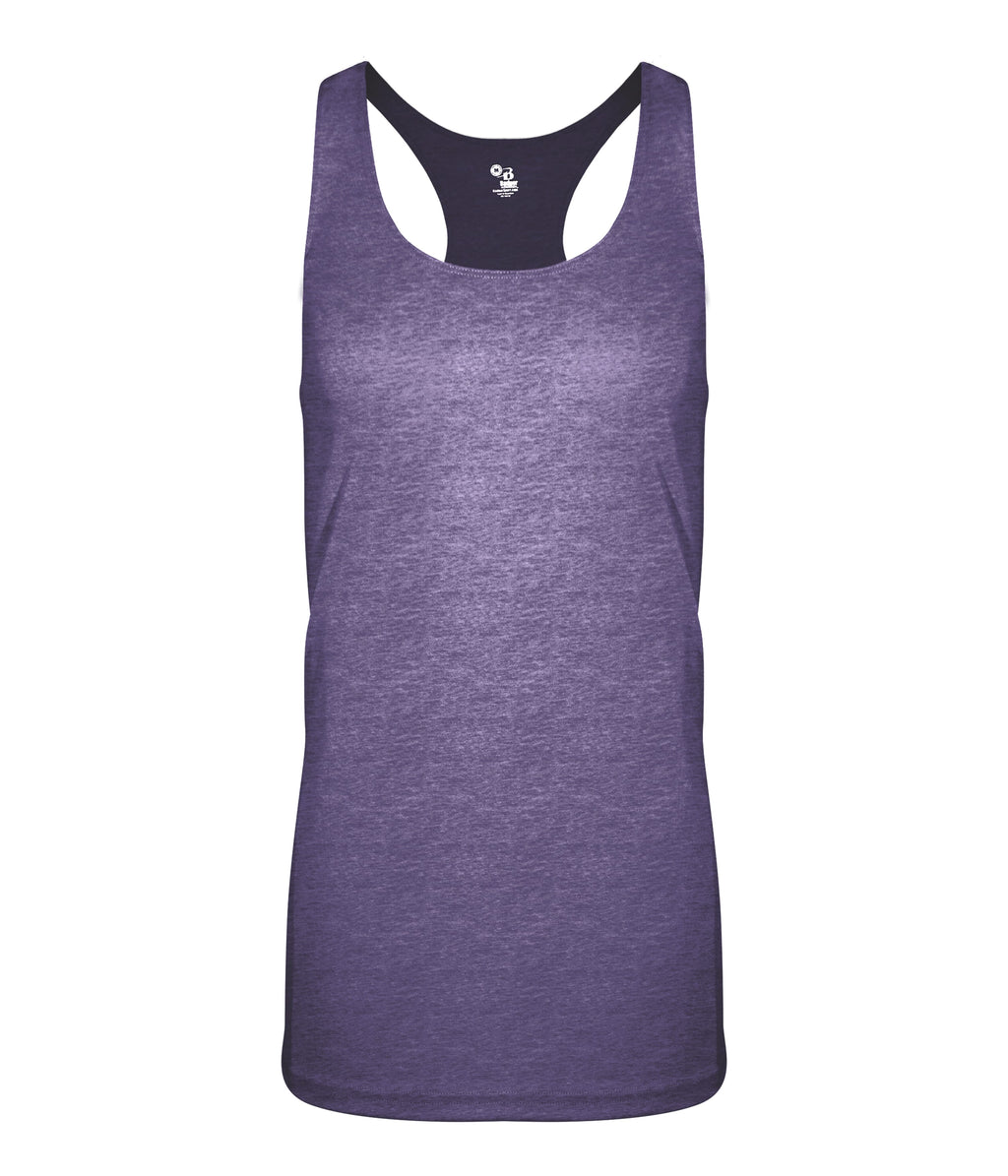 WOMEN'S TRI-BLEND RACERBACK TANK - MOISTURE-WICKING PERFORMANCE