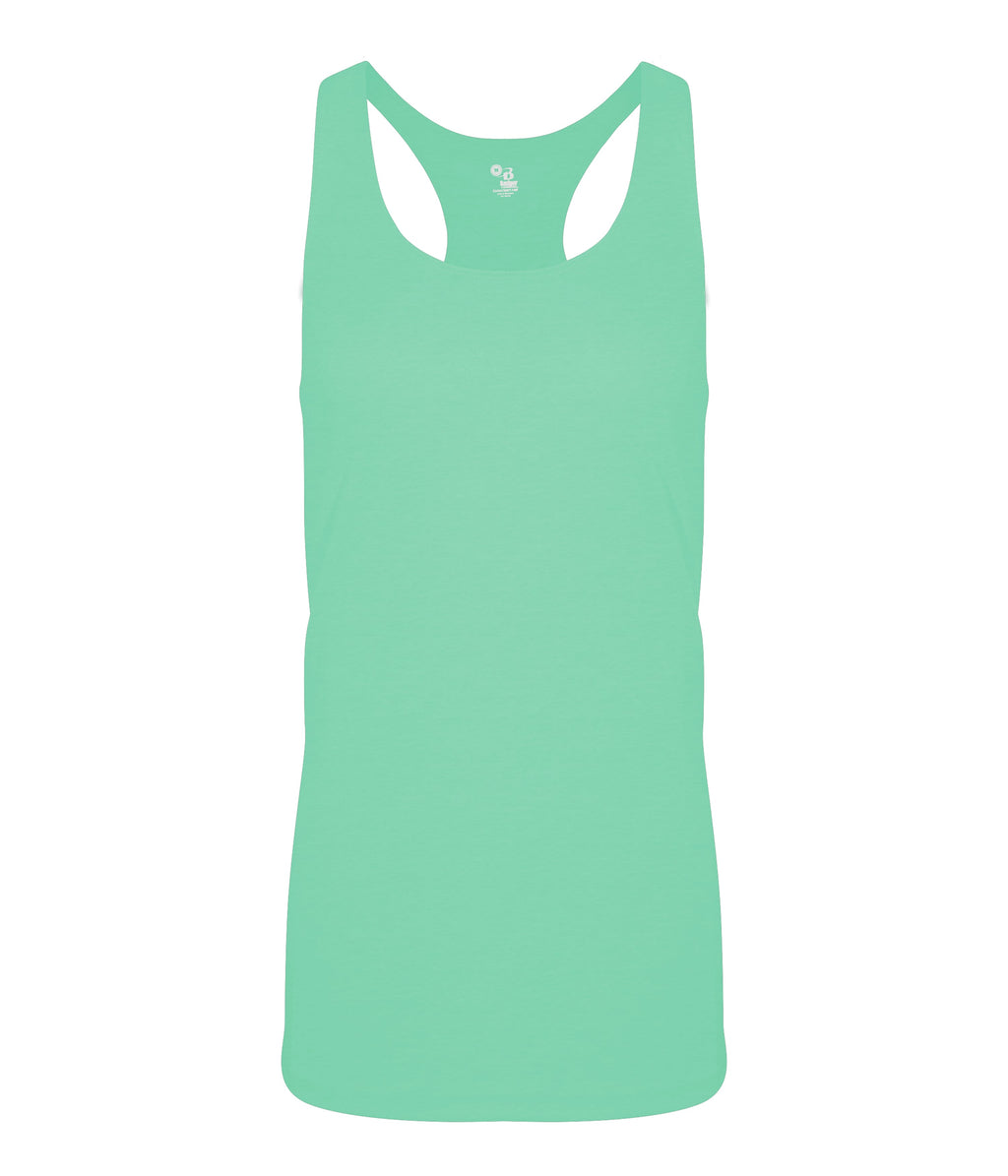 WOMEN'S TRI-BLEND RACERBACK TANK - MOISTURE-WICKING PERFORMANCE