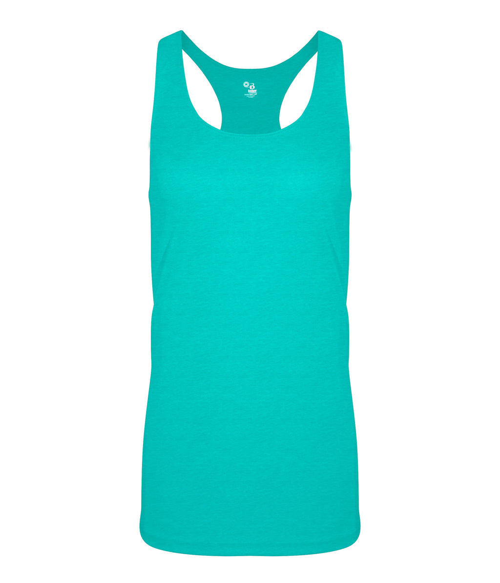 WOMEN'S TRI-BLEND RACERBACK TANK - MOISTURE-WICKING PERFORMANCE