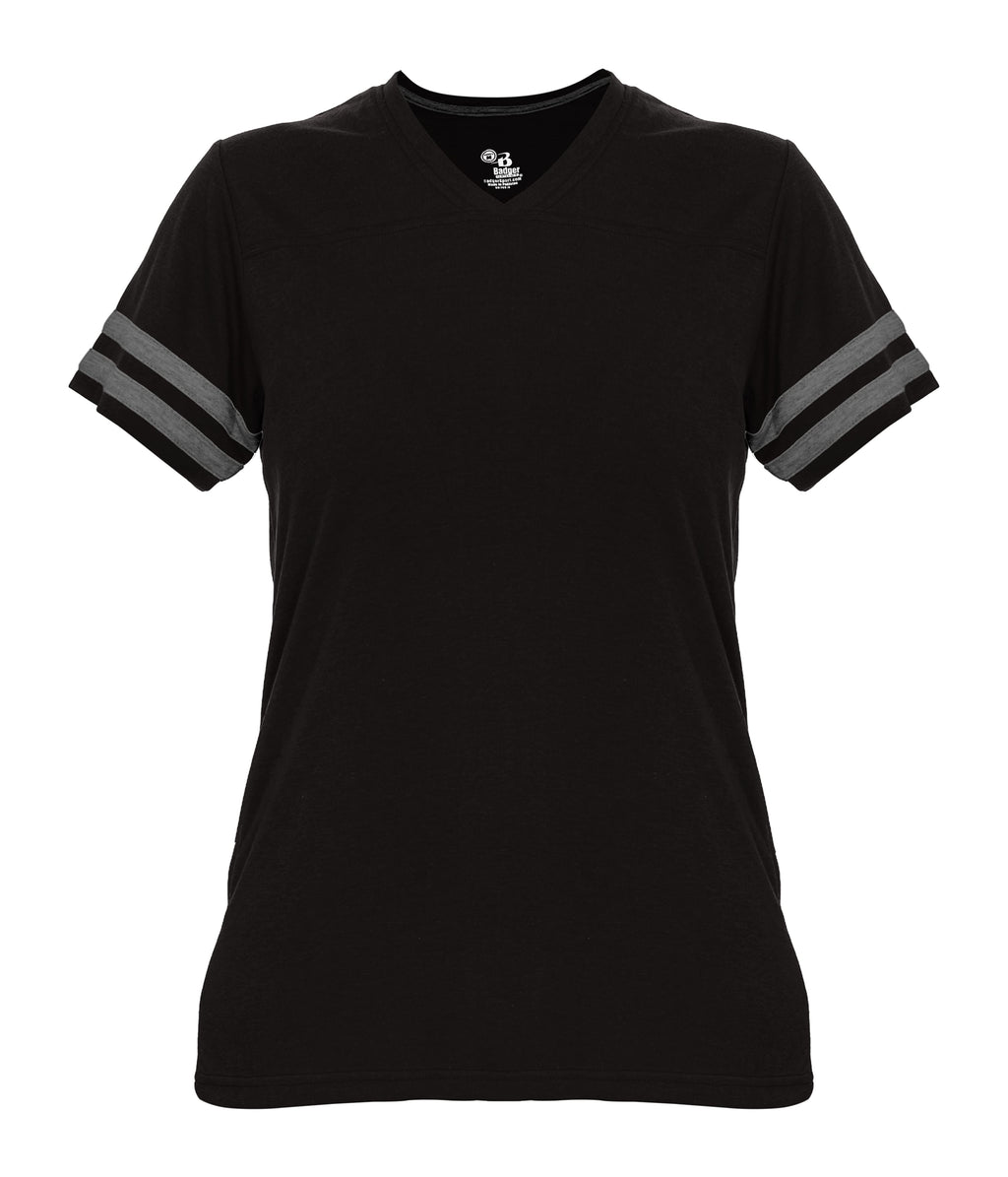 WOMEN'S TRI-BLEND FAN T-SHIRT - MOISTURE-WICKING PERFORMANCE