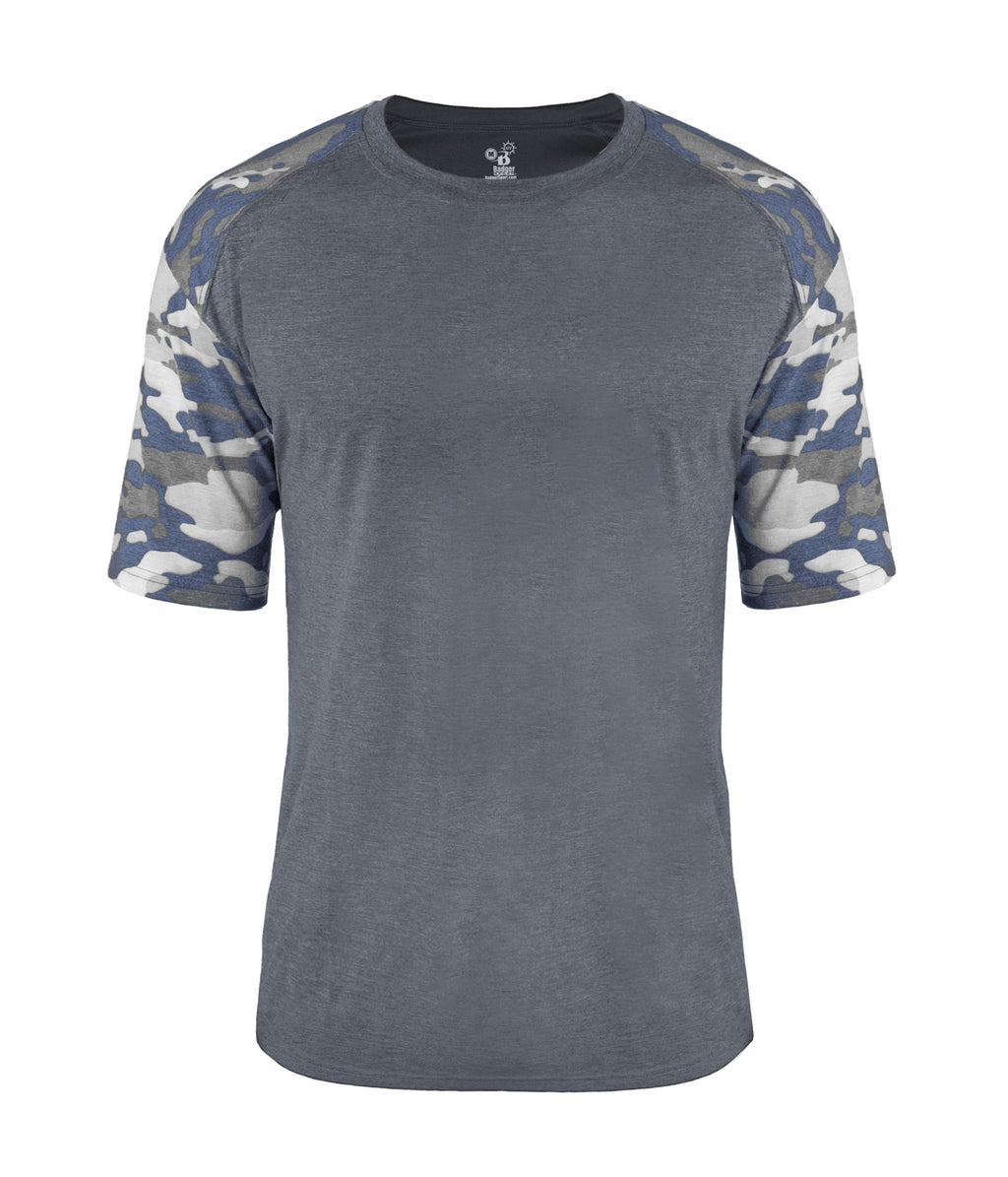 VINTAGE CAMO SPORT TRI-BLEND T - MOISTURE-WICKING PERFORMANCE