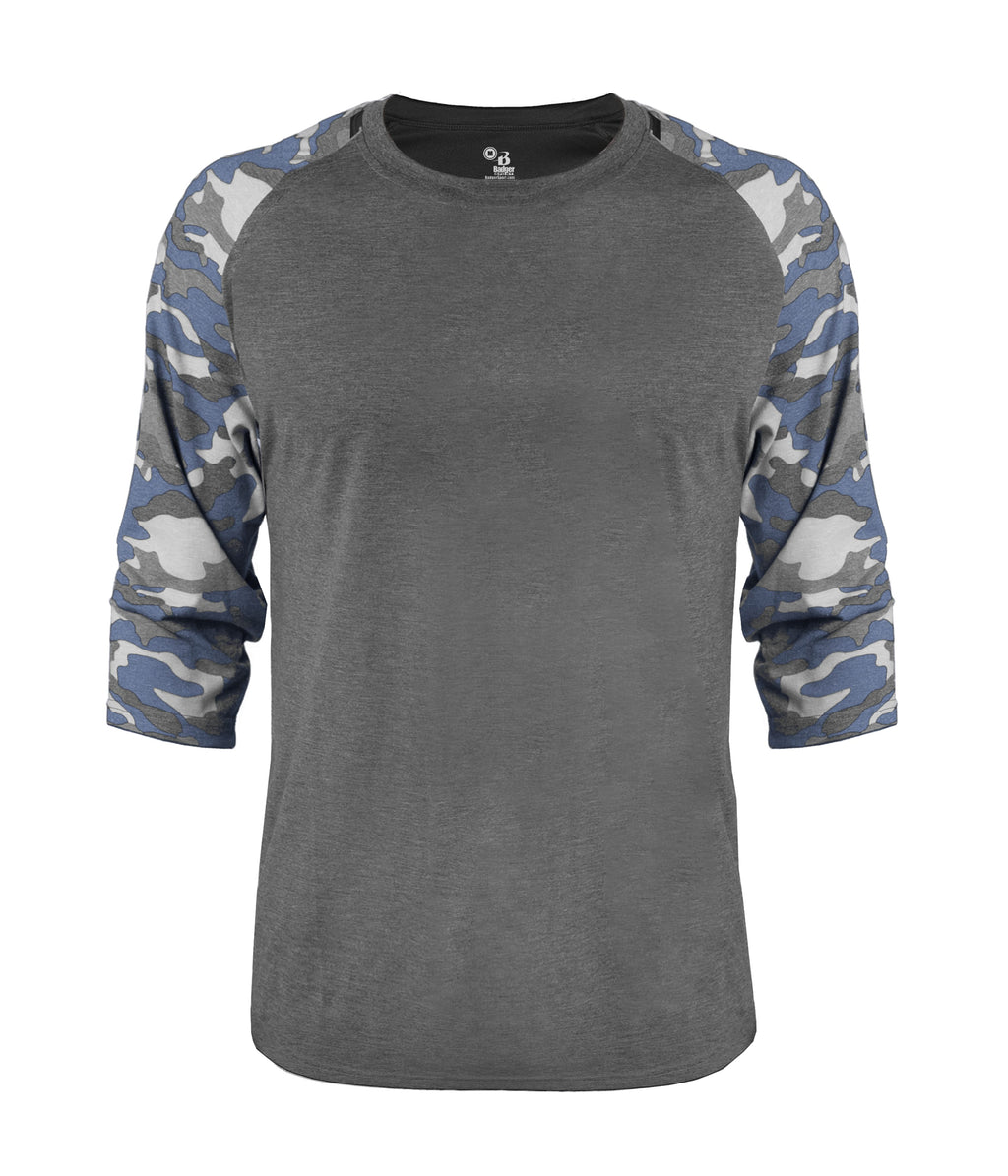 VINTAGE CAMO TRI-BLEND BASEBAL - MOISTURE-WICKING PERFORMANCE