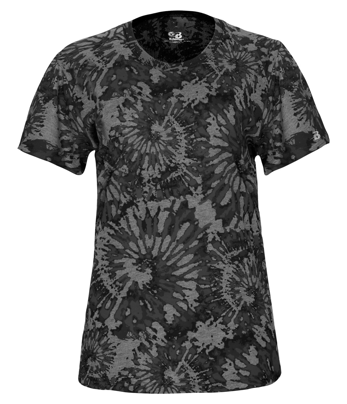 WOMEN'S TIE-DYE TRI-BLEND T-SHIRT - MOISTURE-WICKING PERFORMANCE