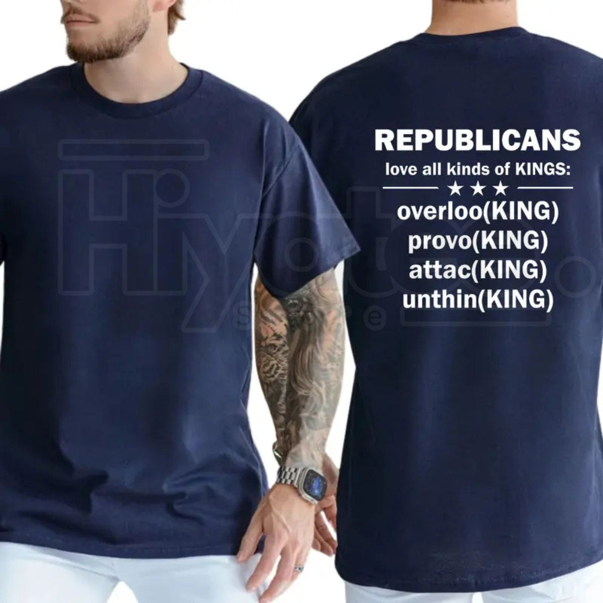 "Republicans Love Kings" – Funny Sarcastic Political Liberal Top
