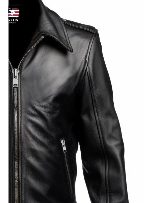 Men's Vintage Black Leather Jacket