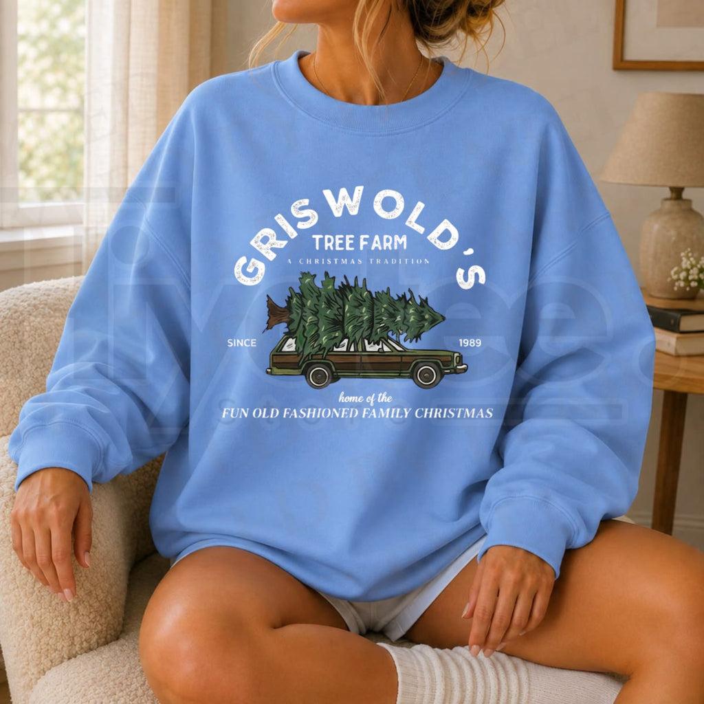 Griswold Christmas Tree Sweatshirt | National Lampoon Holiday Movie Crewneck