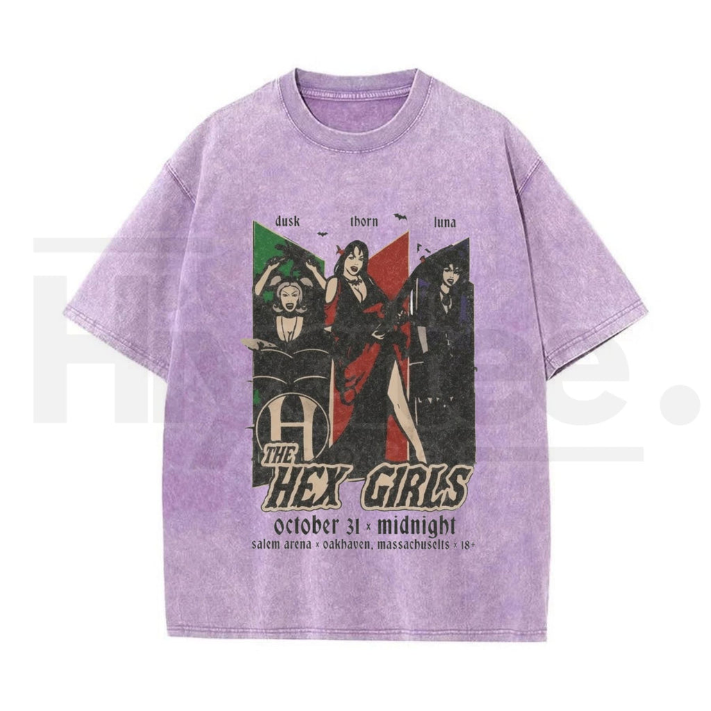 Vintage Acid Wash Gothic Rock Band Art Streetwear T-Shirt – Men's Oversized Dark Aesthetic Heavyweight Cotton Graphic Tee