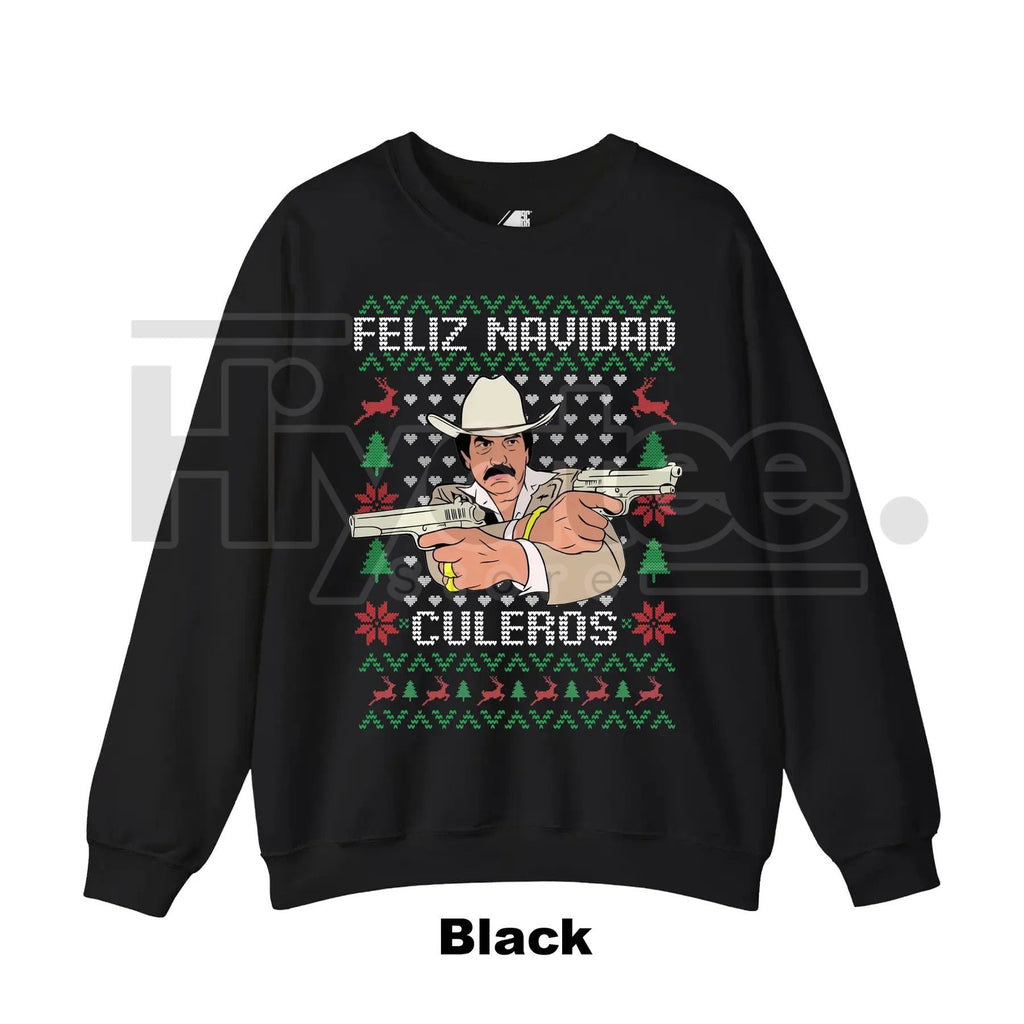 Beto El Mero León del Corrido Quintanilla Ugly Christmas Sweater: Funny Navidad Ugly Christmas Jumper, Mexican Music Fan Gift