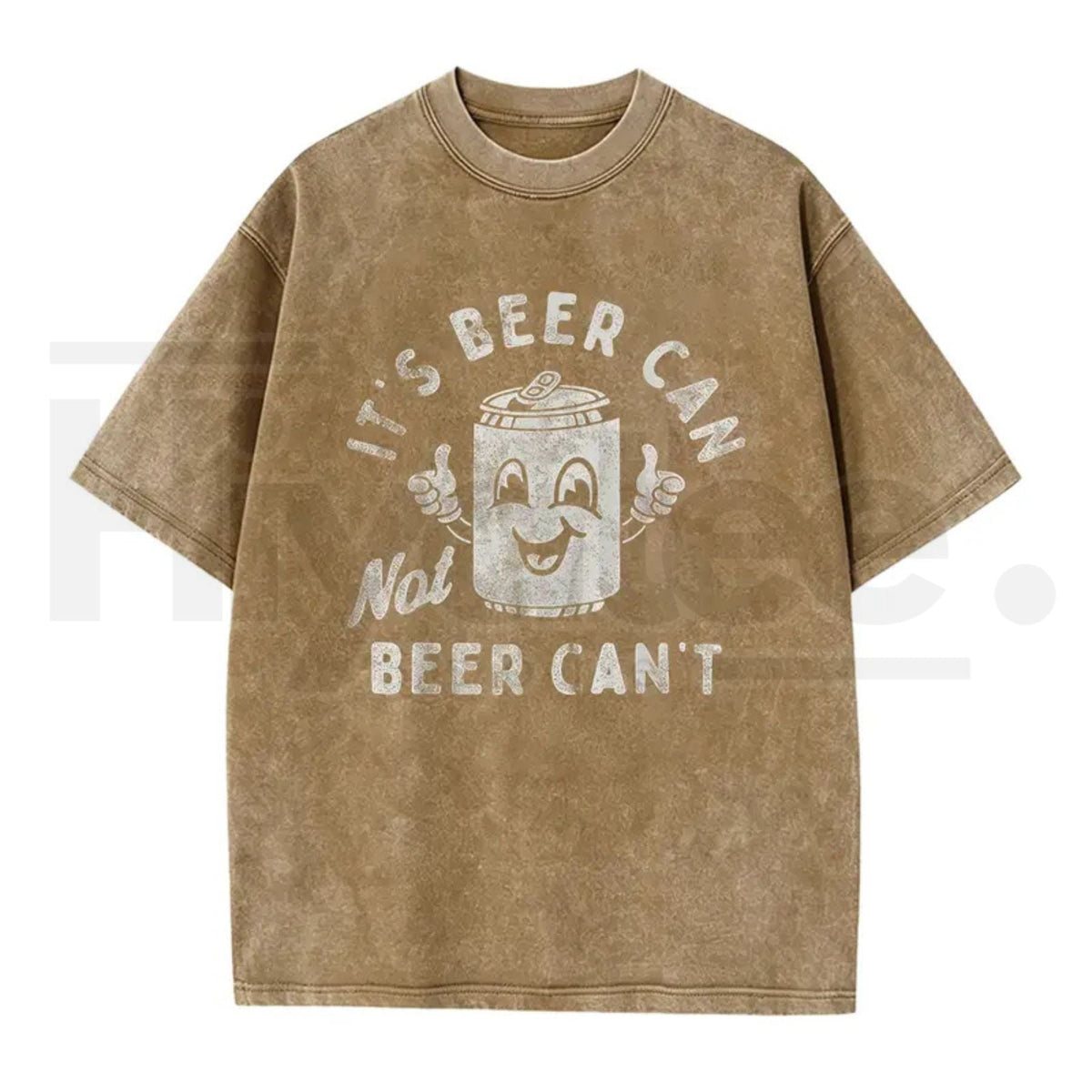 "Beer Can Not Beer Can't" Funny Pun T-Shirt – 180g Optimistic Graphic Tee