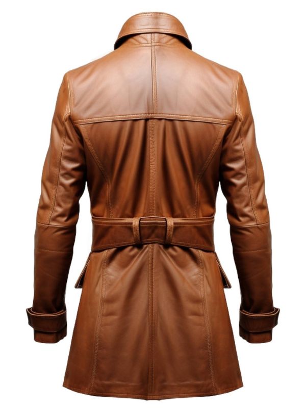 Vintage Brown Stylish Leather Coat