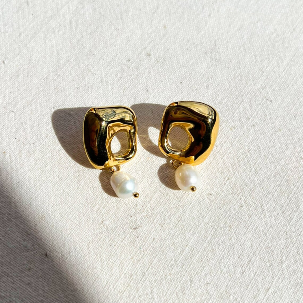 18K Gold-Plated Alma Earrings