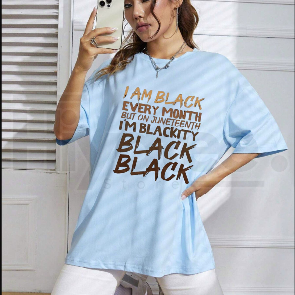 I Am Black Every Month Juneteenth T-Shirt – Blackity Black History Pride Graphic Tee