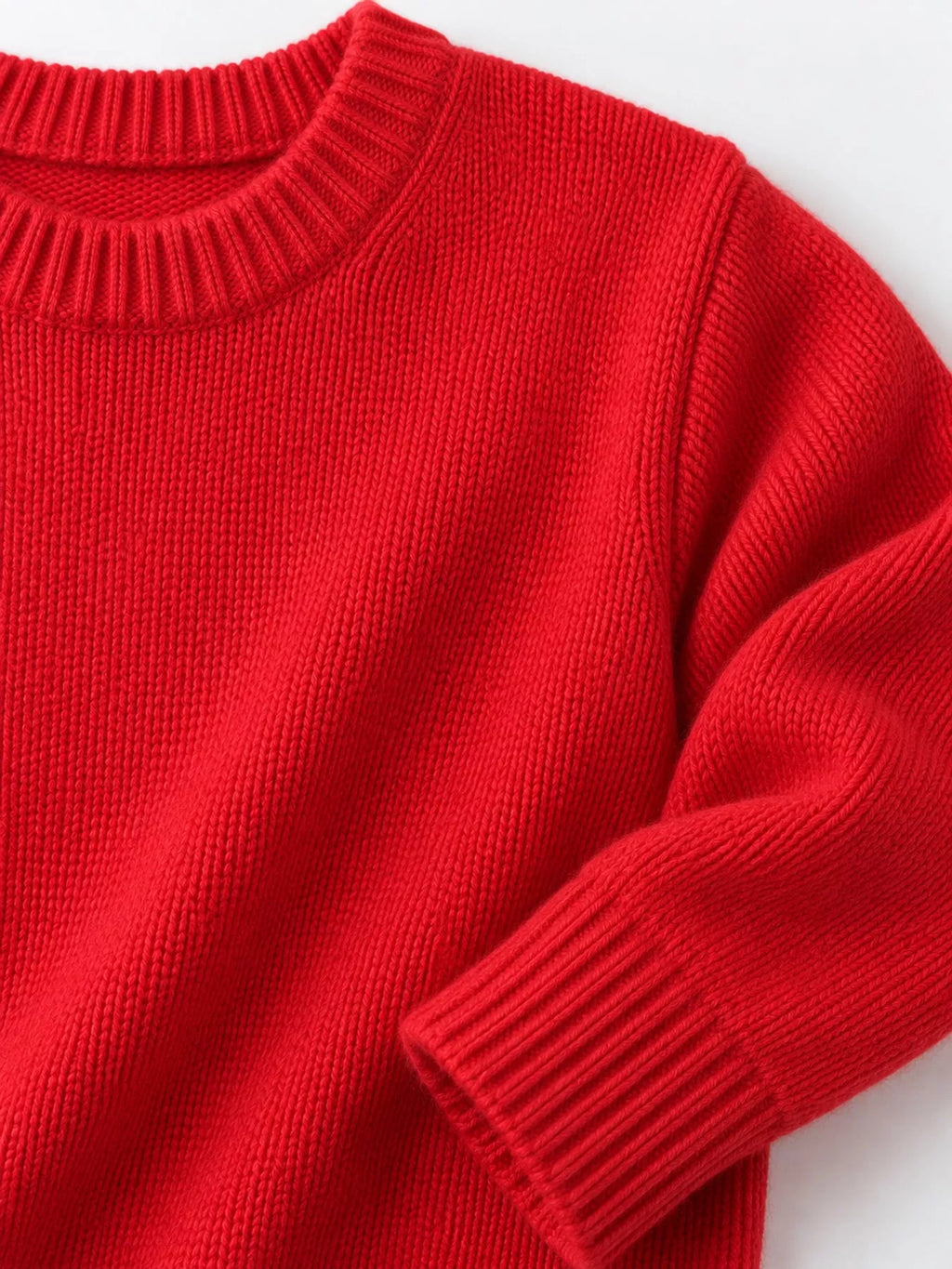 Round Neck Dropped Shoulder Sweater