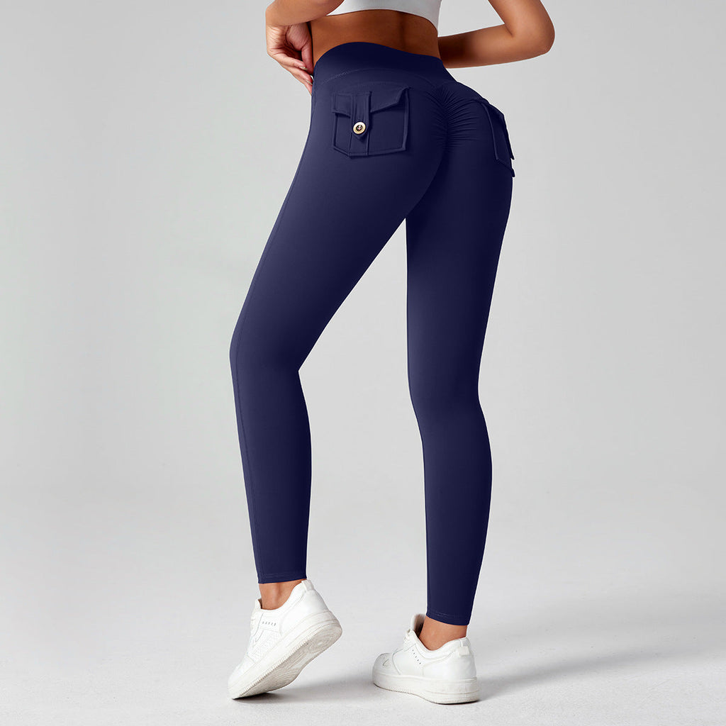 Fitness Yoga Pants For Women High-waisted Butt-lifting Stretchy Form-fitting Workout Tights