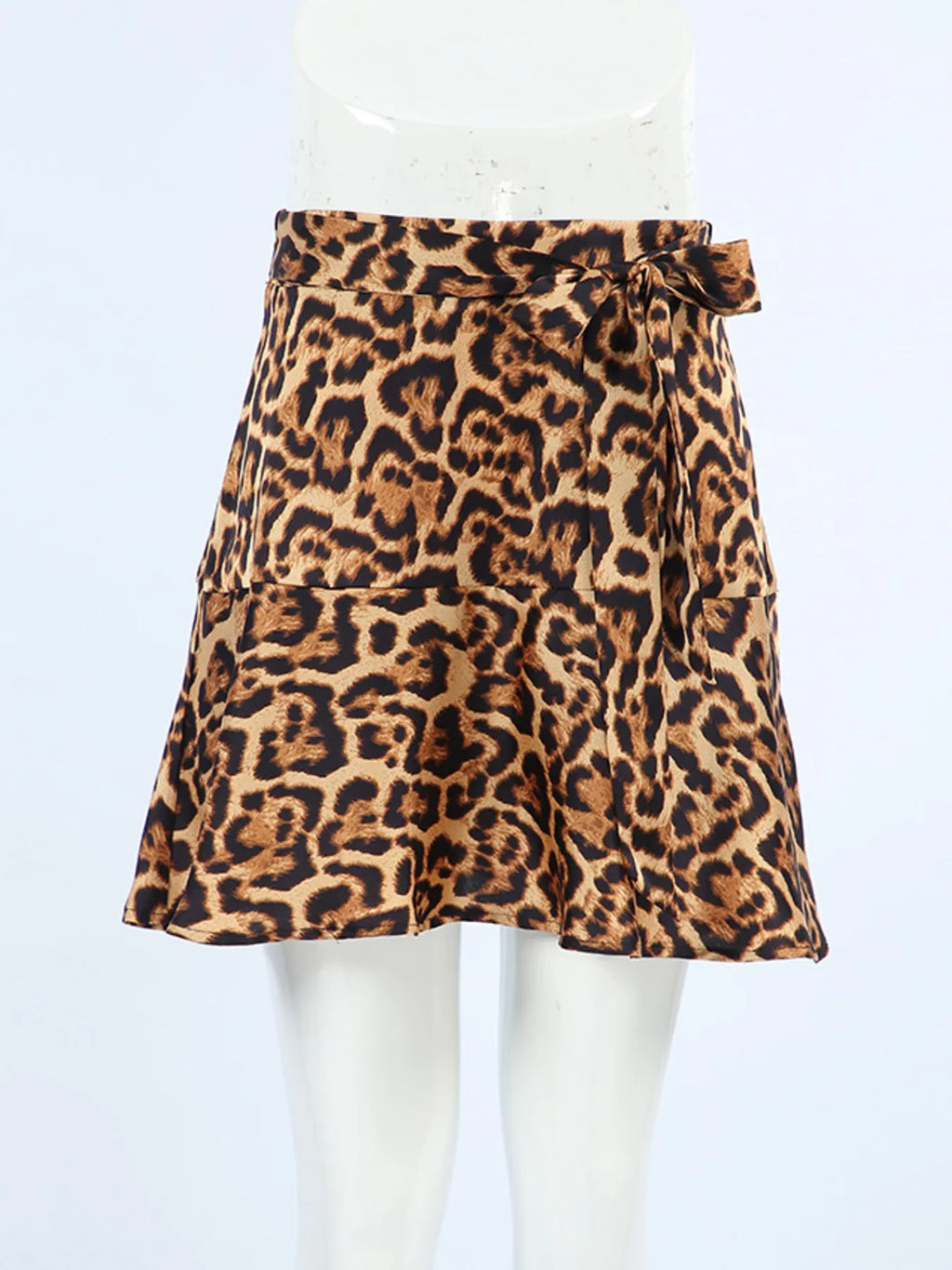 Leopard Print Mini Skirt