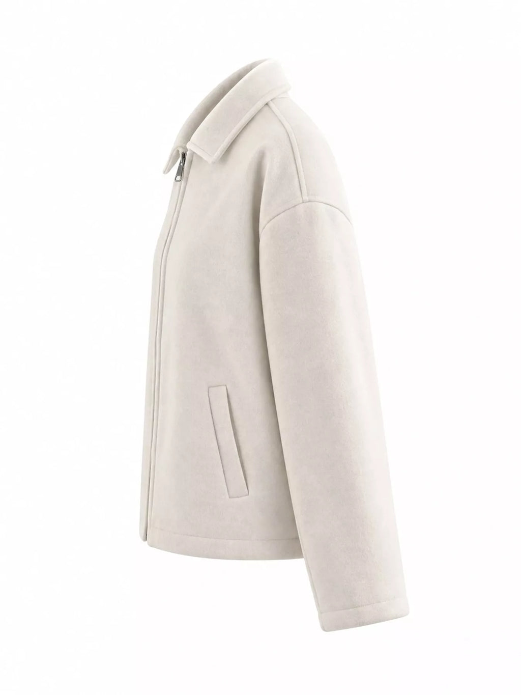 Zip Up Cropped Jacket