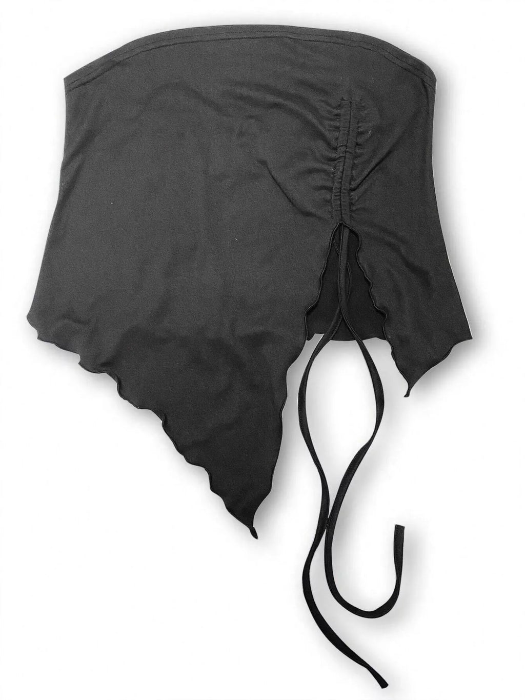 Strapless Ruched Drawstring Cami Top