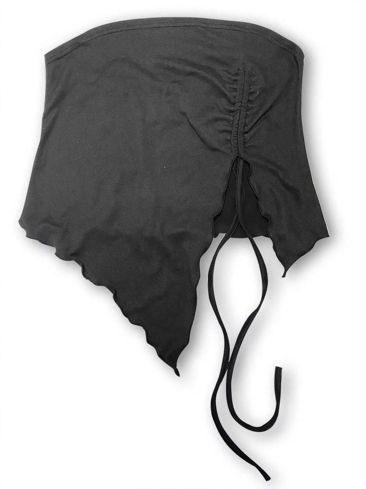 Strapless Ruched Drawstring Cami Top