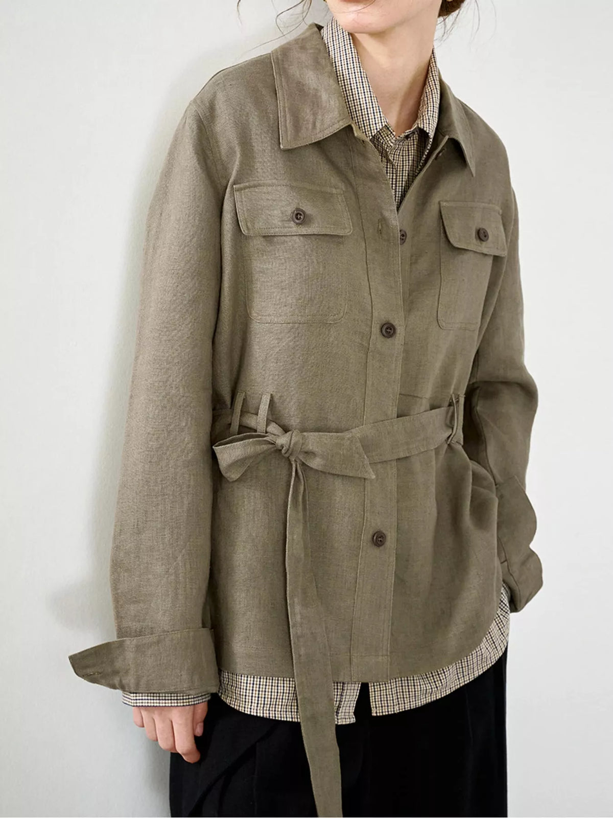 Button Up Long Sleeve Shacket
