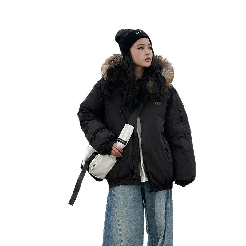 American Korean Style Winter Clothing Thickened Coat