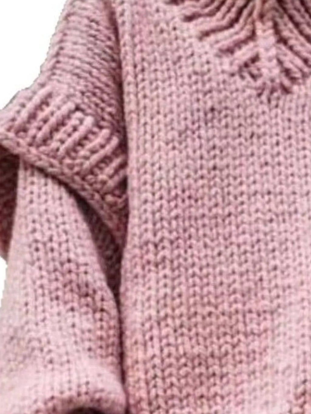 Oversized Chunky Knit Turtleneck Sweater
