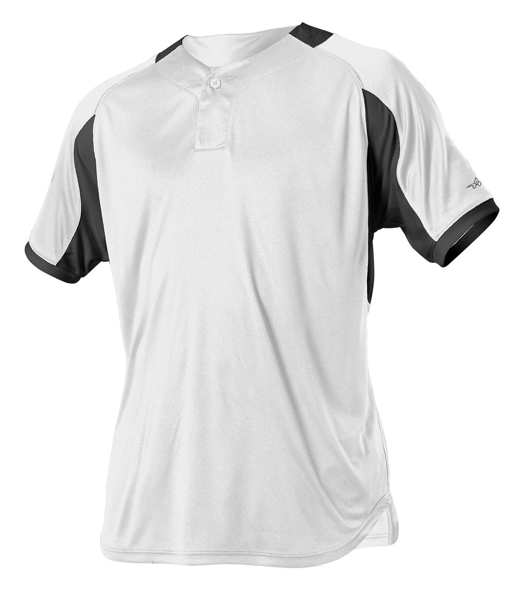ONE BUTTON BASEBALL JERSEY - MOISTURE-WICKING