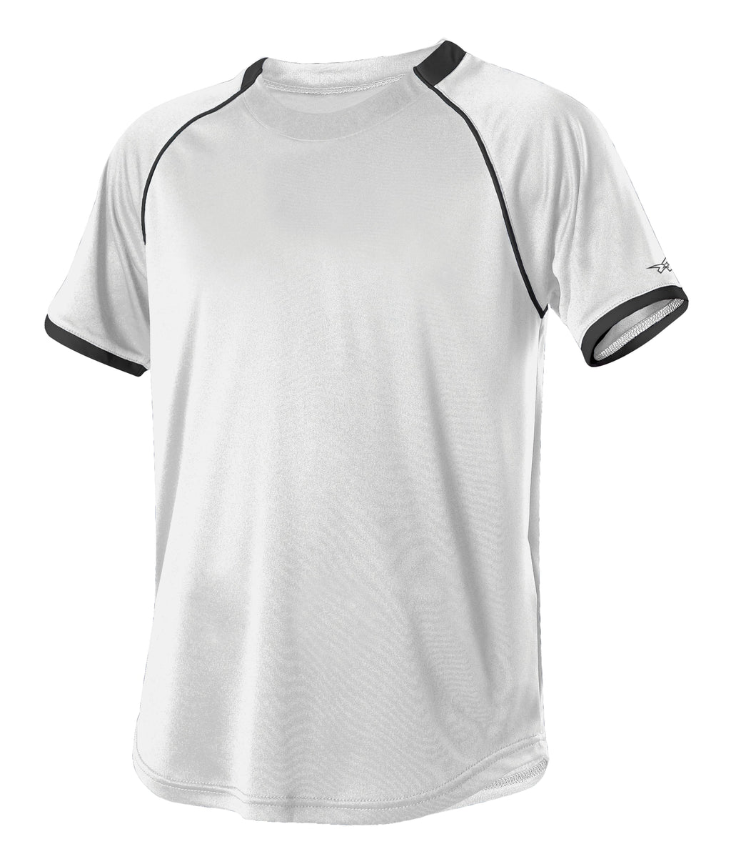 TWO COLOR CREWNECK BASEBALL JERSEY - MOISTURE-WICKING