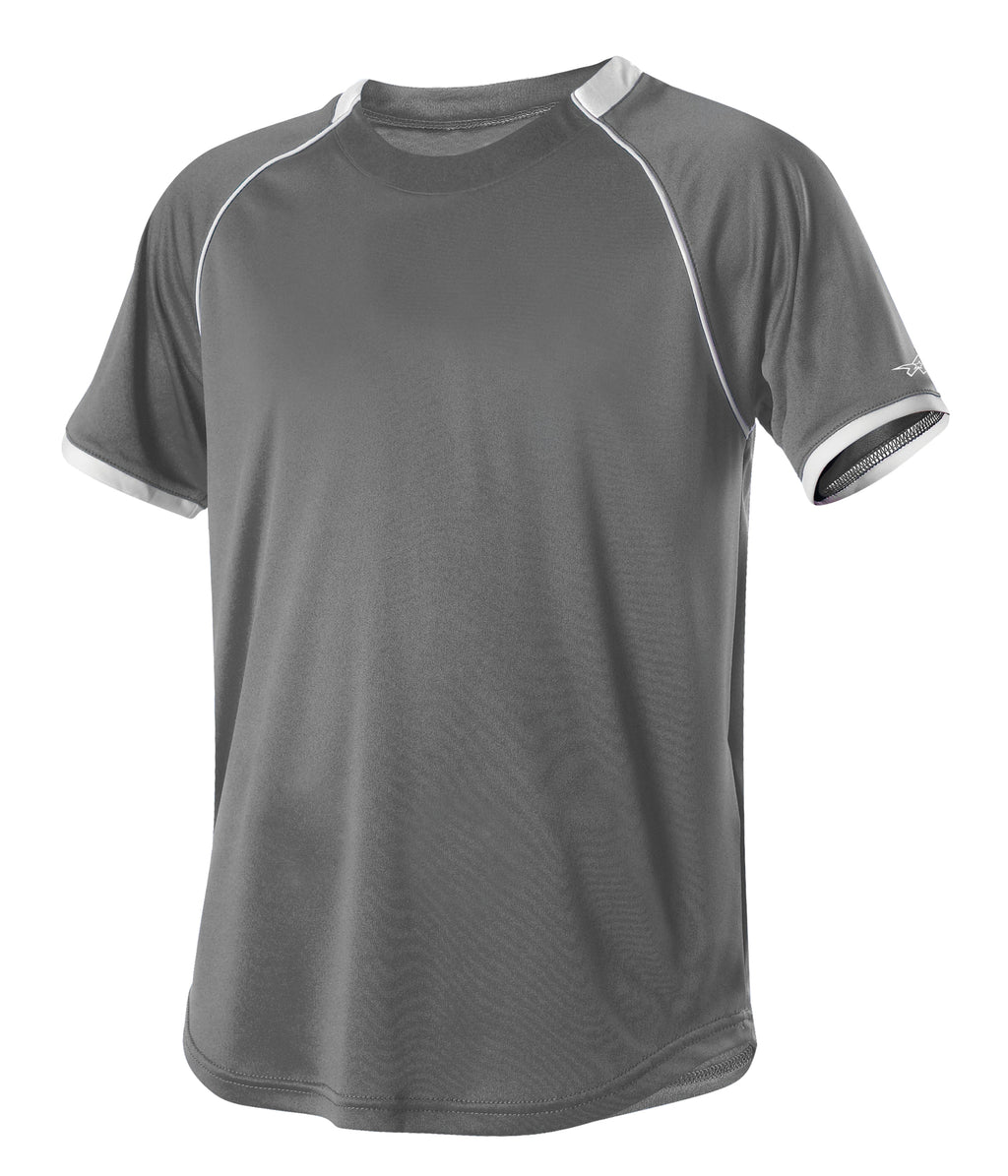 TWO COLOR CREWNECK BASEBALL JERSEY - MOISTURE-WICKING