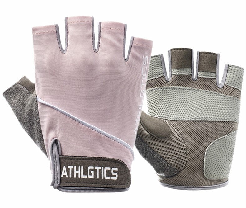 Fitness Gloves Womens Outdoor Cycling Sports Half-Finger Gloves