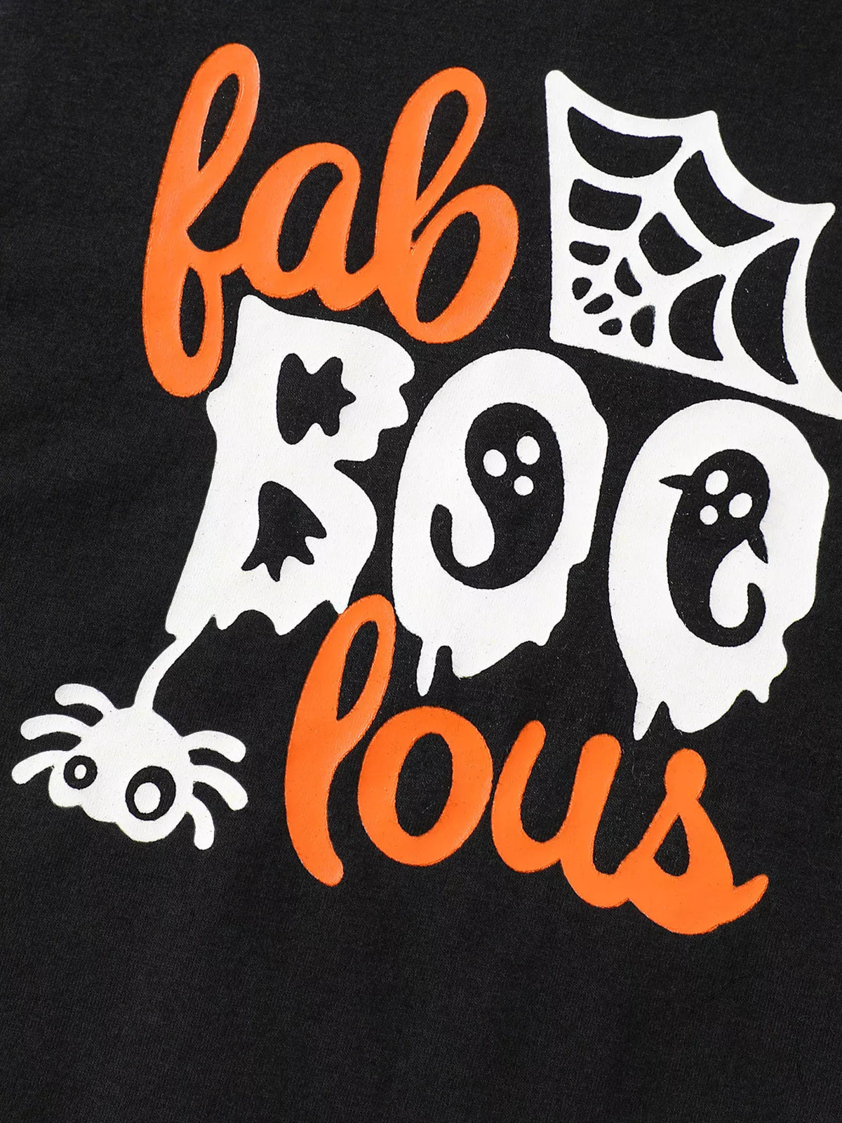 Children's Halloween 'Fab-Boo-Lous' Bat Wing Long Sleeve Top and Tulle Skirt Set