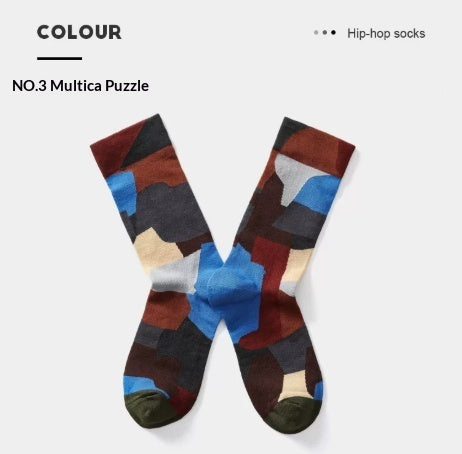 French Creative Socks Illustration Art Socks For Men And Women Couples