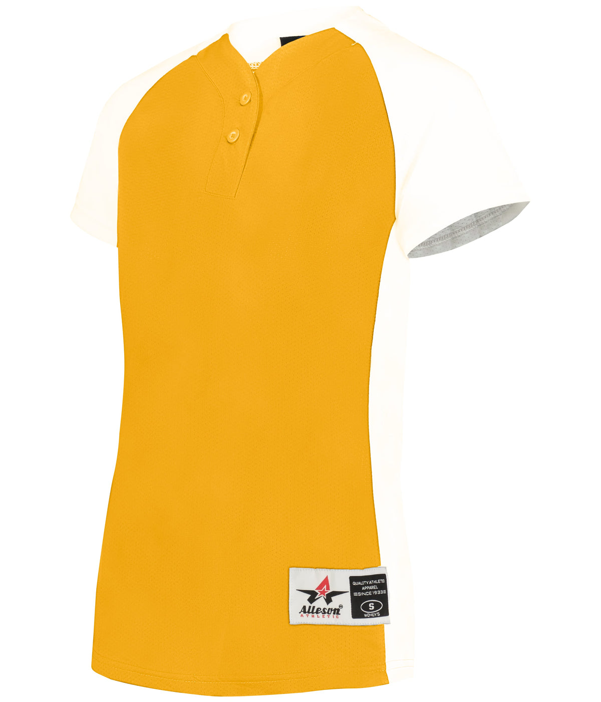 WOMEN'S TWO-BUTTON SOFTBALL JERSEY - MOISTURE-WICKING