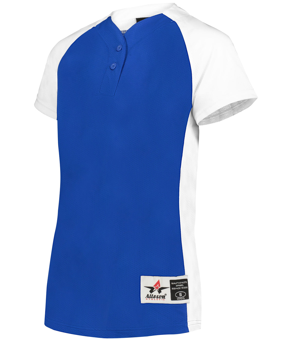 GIRLS TWO-BUTTON SOFTBALL JERSEY - MOISTURE-WICKING