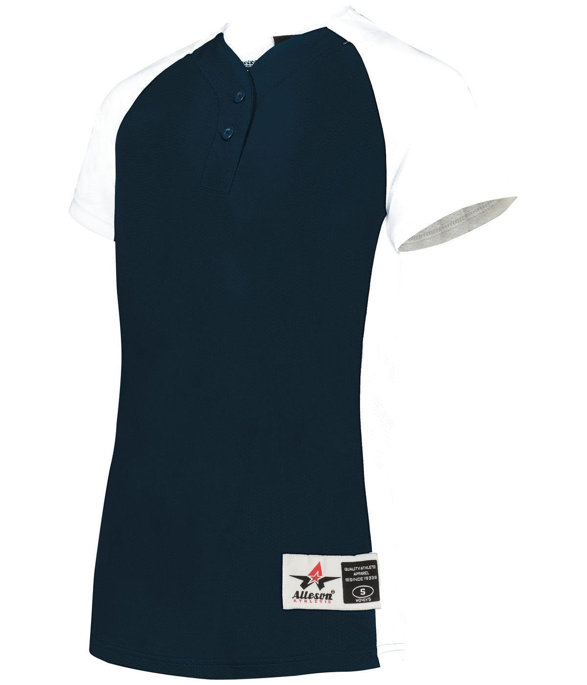 WOMEN'S TWO-BUTTON SOFTBALL JERSEY - MOISTURE-WICKING
