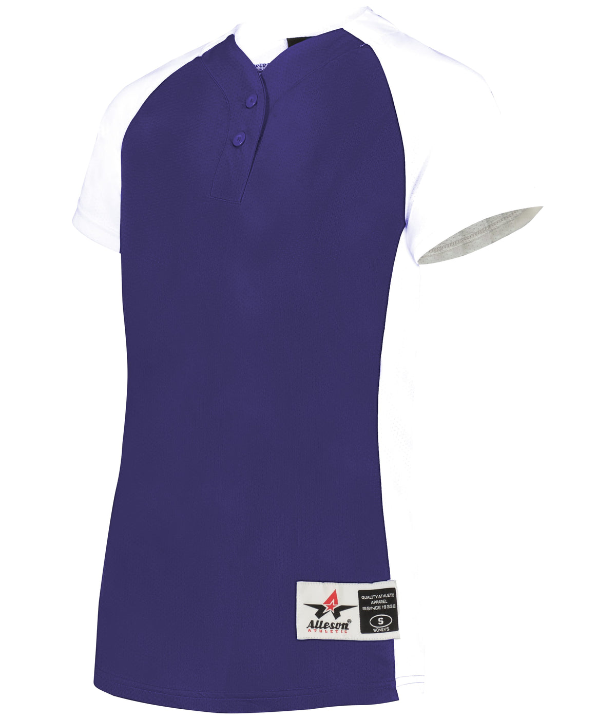 WOMEN'S TWO-BUTTON SOFTBALL JERSEY - MOISTURE-WICKING