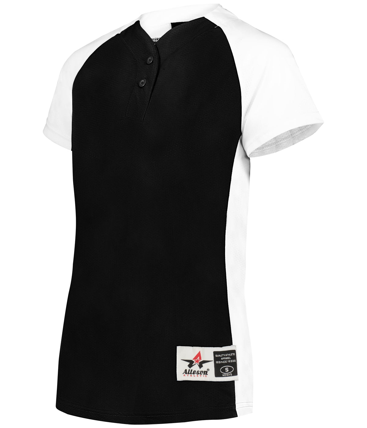 WOMEN'S TWO-BUTTON SOFTBALL JERSEY - MOISTURE-WICKING