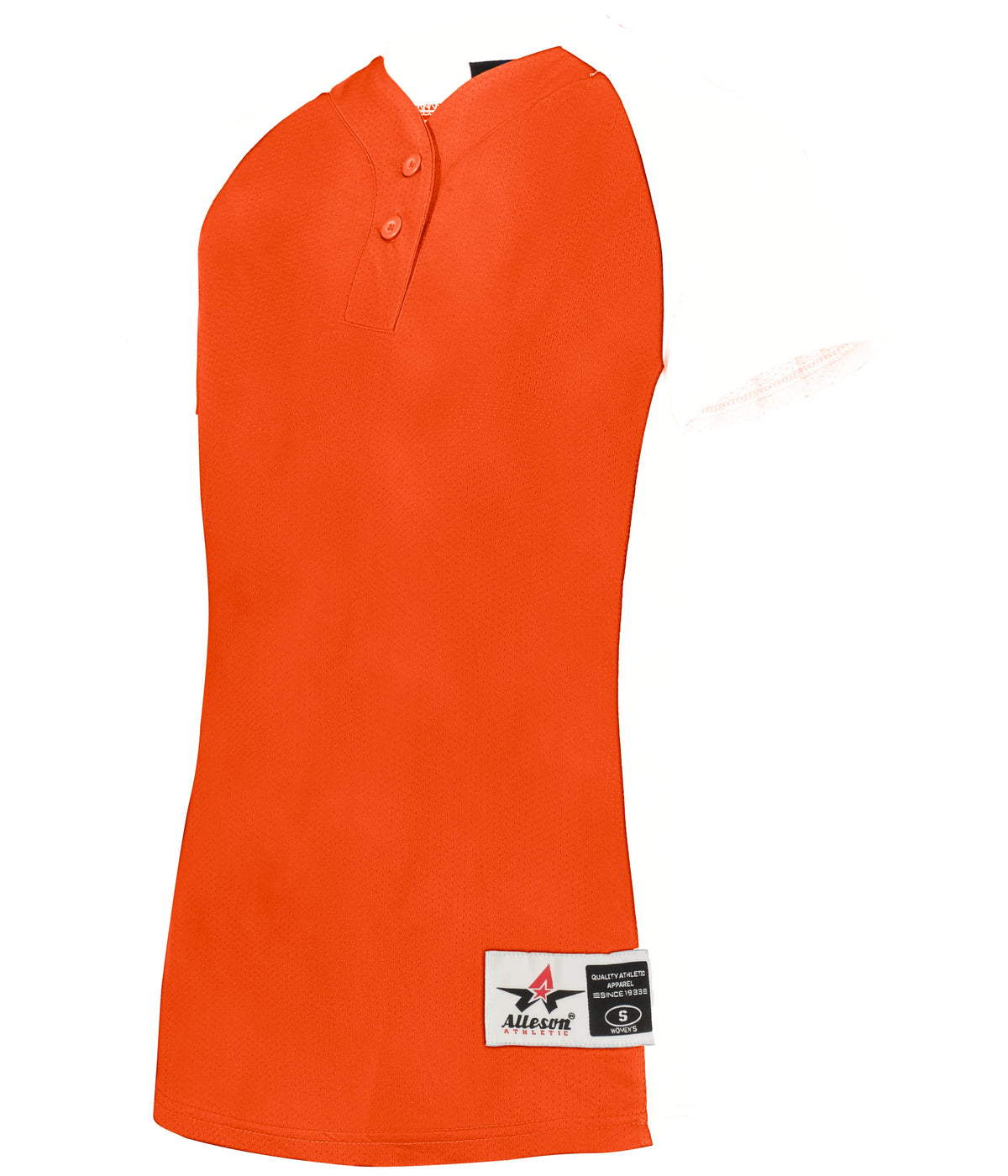 GIRLS TWO-BUTTON SOFTBALL JERSEY - MOISTURE-WICKING