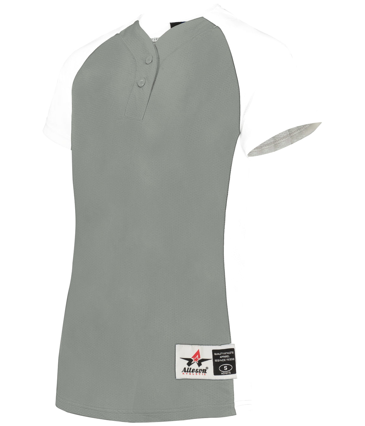 WOMEN'S TWO-BUTTON SOFTBALL JERSEY - MOISTURE-WICKING
