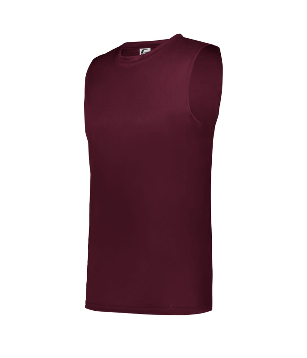 YOUTH C2 SLEEVELESS T-SHIRT - MOISTURE-WICKING PERFORMANCE